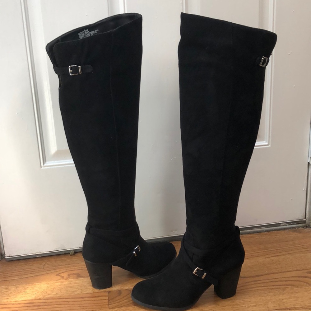 Madden Girl Black Over The Knee Boots